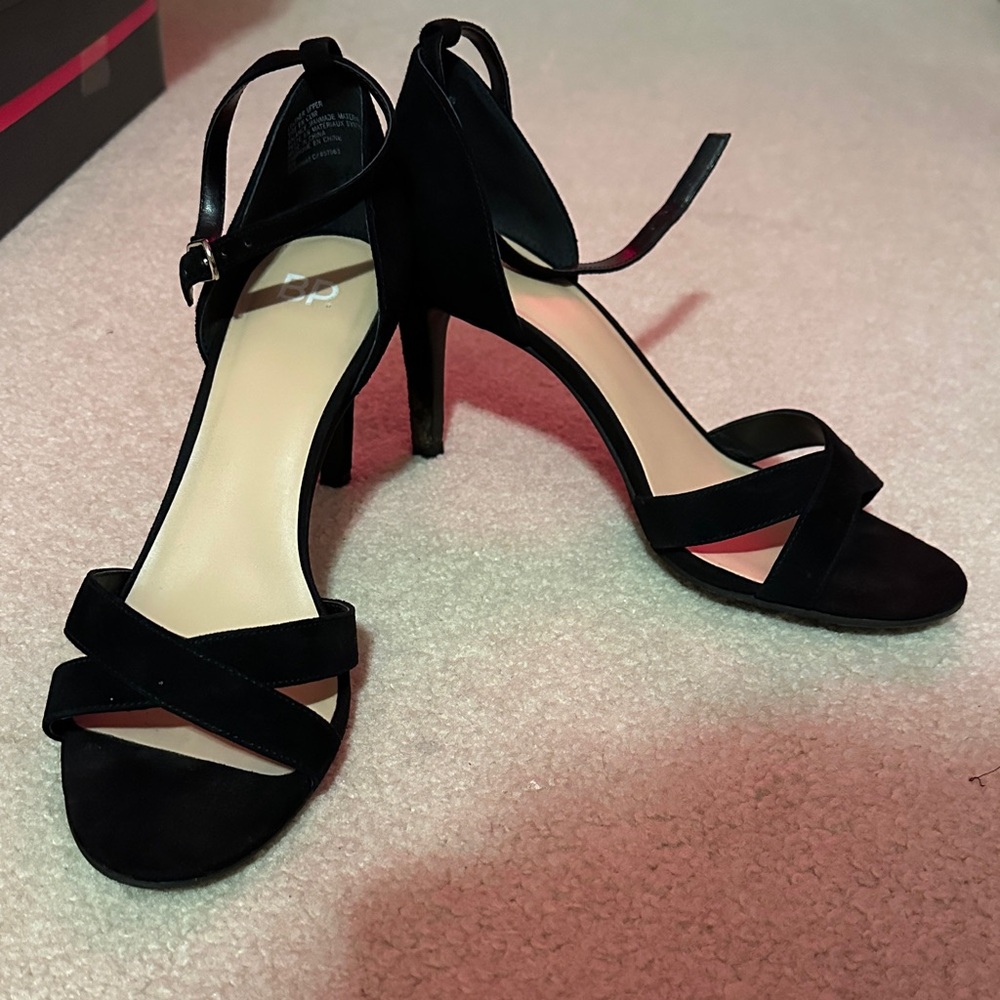 BP Black Strappy Heels